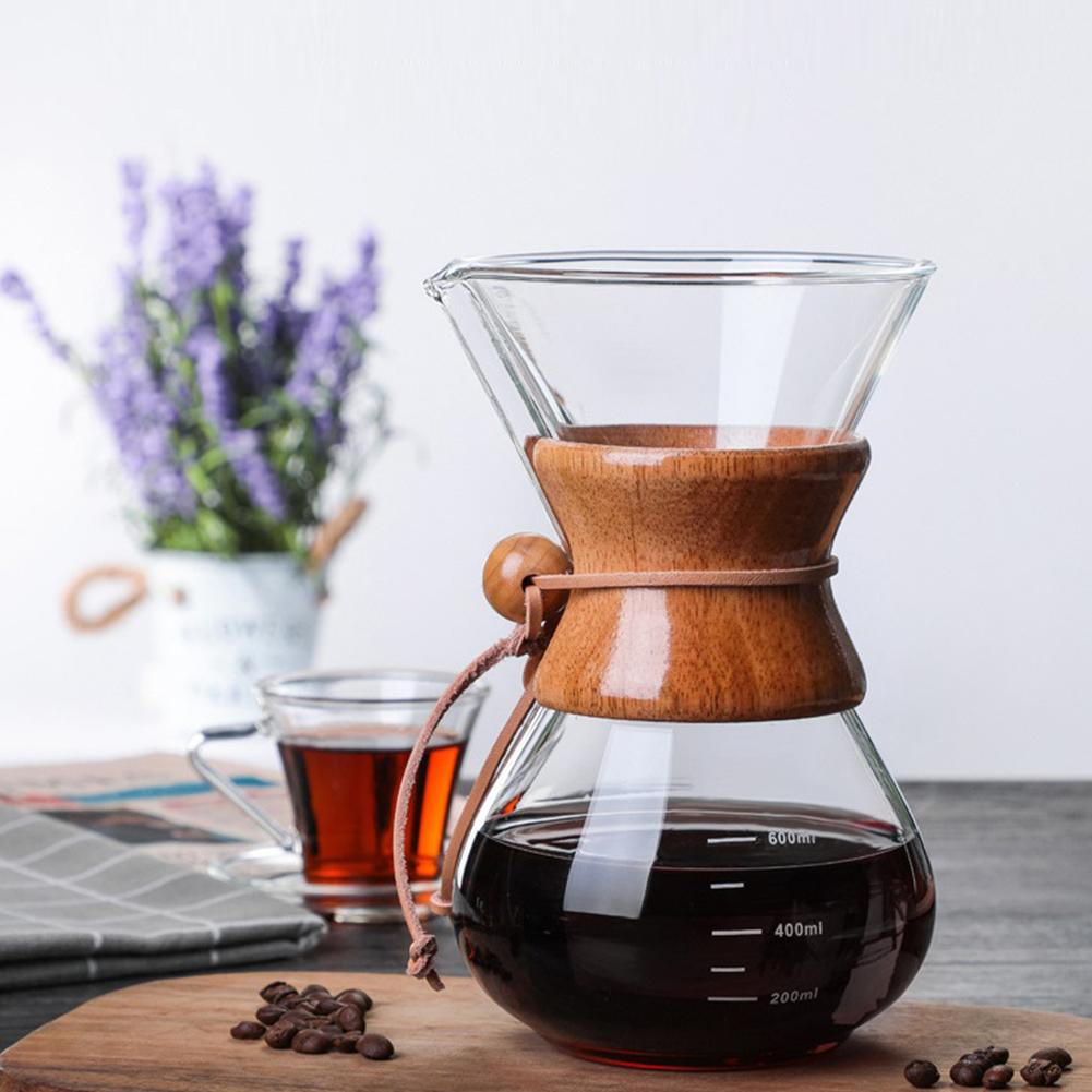 Hand-pour Coffee Filter Cup With Pouring Spout Double-layer Filter Coffee Maker Dripper Set