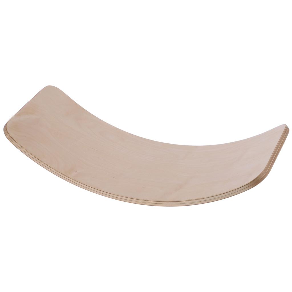 Multifunctional Wooden Balance Board Training Curved Rocker Board Fitness Accessory(Type d adulte (90x40cm) )