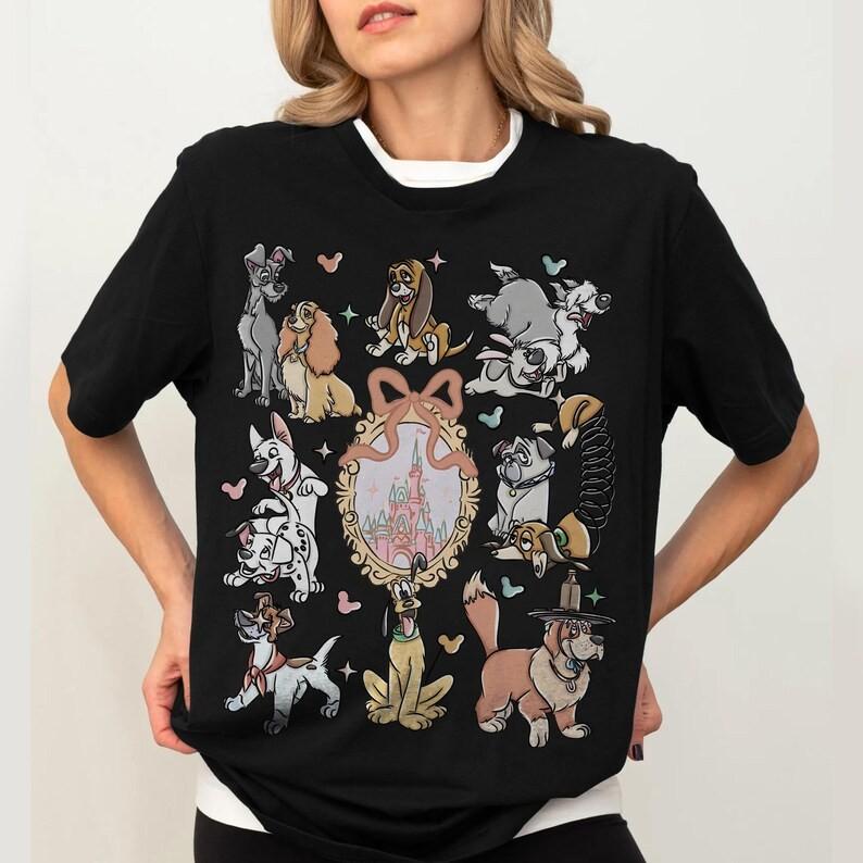 Coquette Bows Lady And The Tramp T Shirt Unisex 2