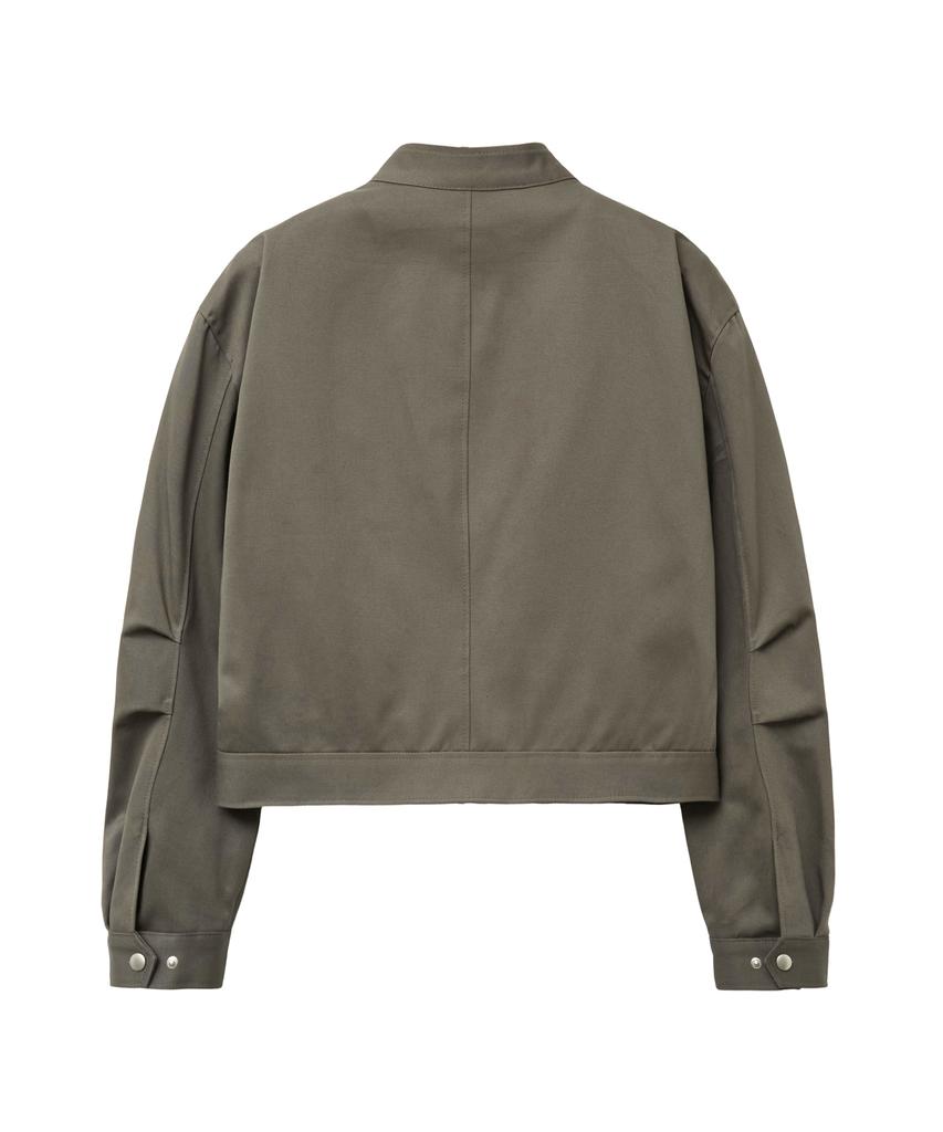 Sperone Hyphen Crop Dash Jacket (Khaki Grey)