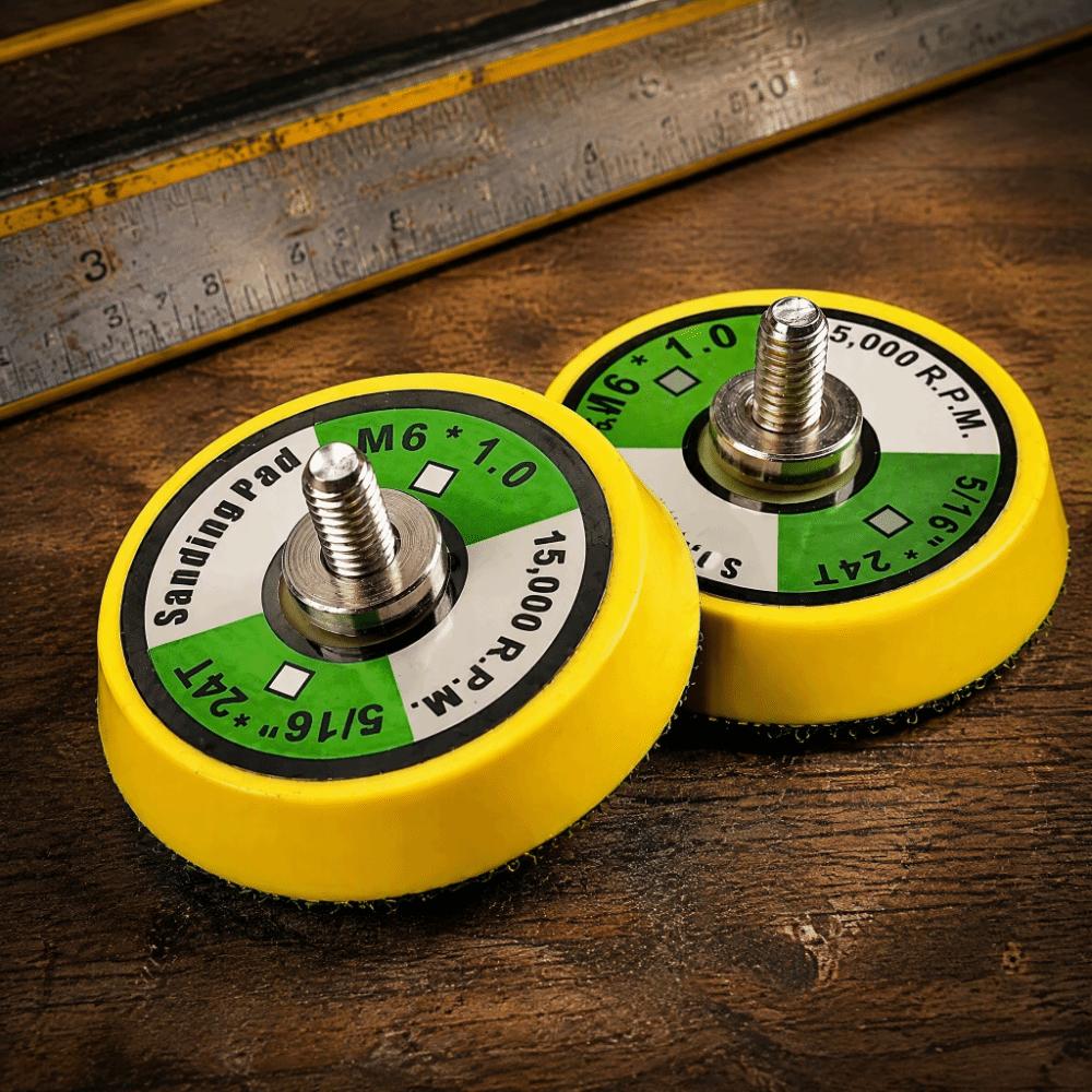 2pcs M6x1 Thread Hook and Loop Backing Pad 15000 RPM Rated Polisher Backing Pad  Sanding Task