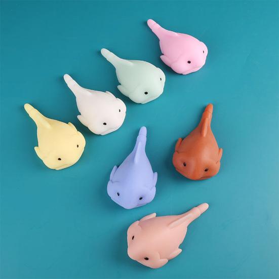 Animal Squeeze Toy Soft TPR Lovely Colorful Fish Monsters Pinch Toy Stress Relief Emotional Venting Fidget Squishes Animal Decompression Toy
