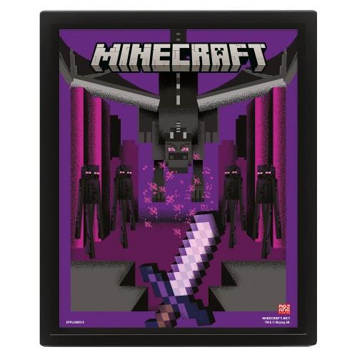 Minecraft Logo 3D Lenticular Poster