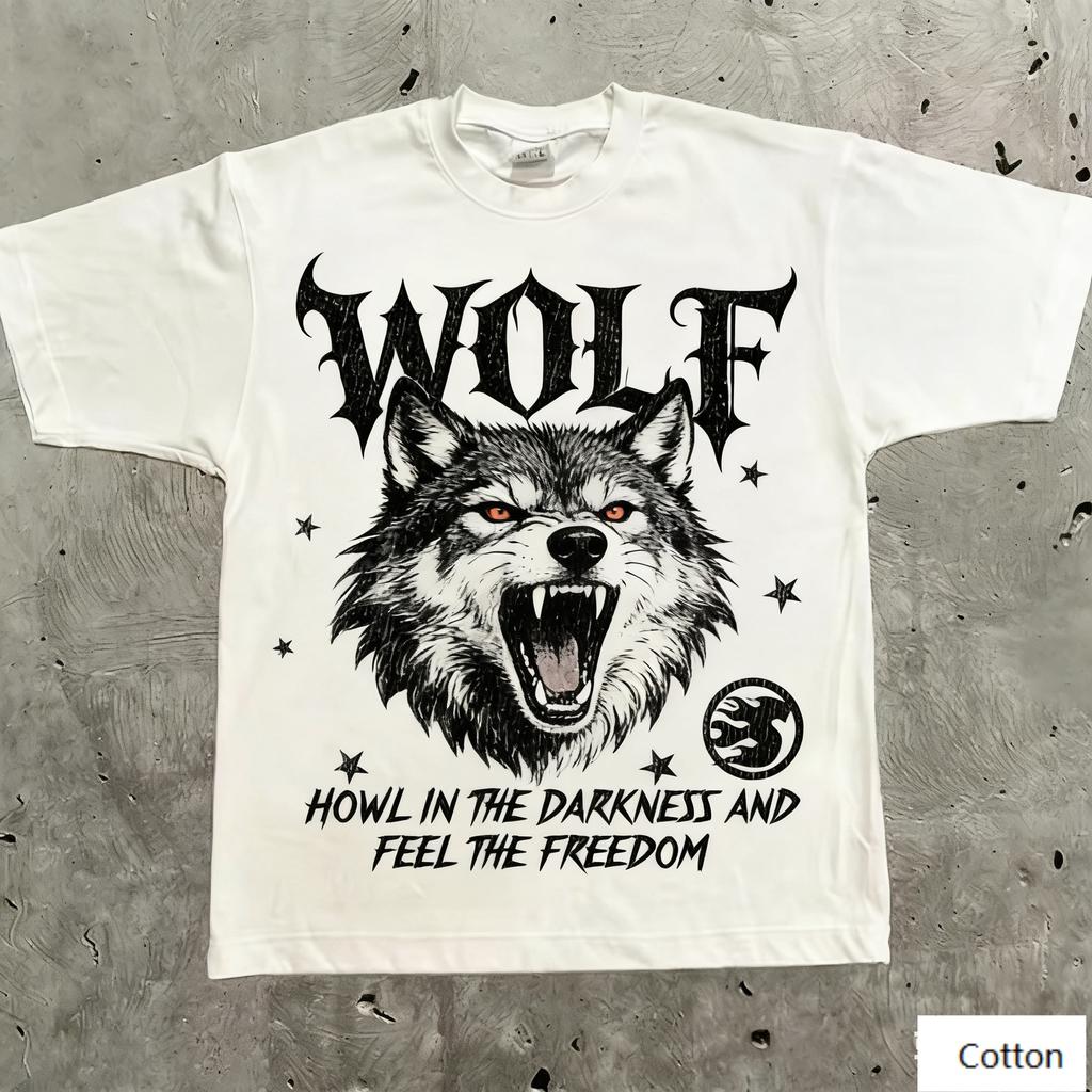 Oversized White Cotton TShirt with Bold Ash Bonfire Graphic Unisex Streetwear Tee for Unisex and Women