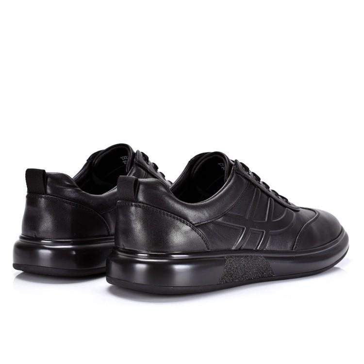 Casual Leather Shoes Men'S 2024 Autumn New Soft-Soled Breathable Comfortable Flat-Heeled Soft Leather Men'S Leather Casual Board Shoes