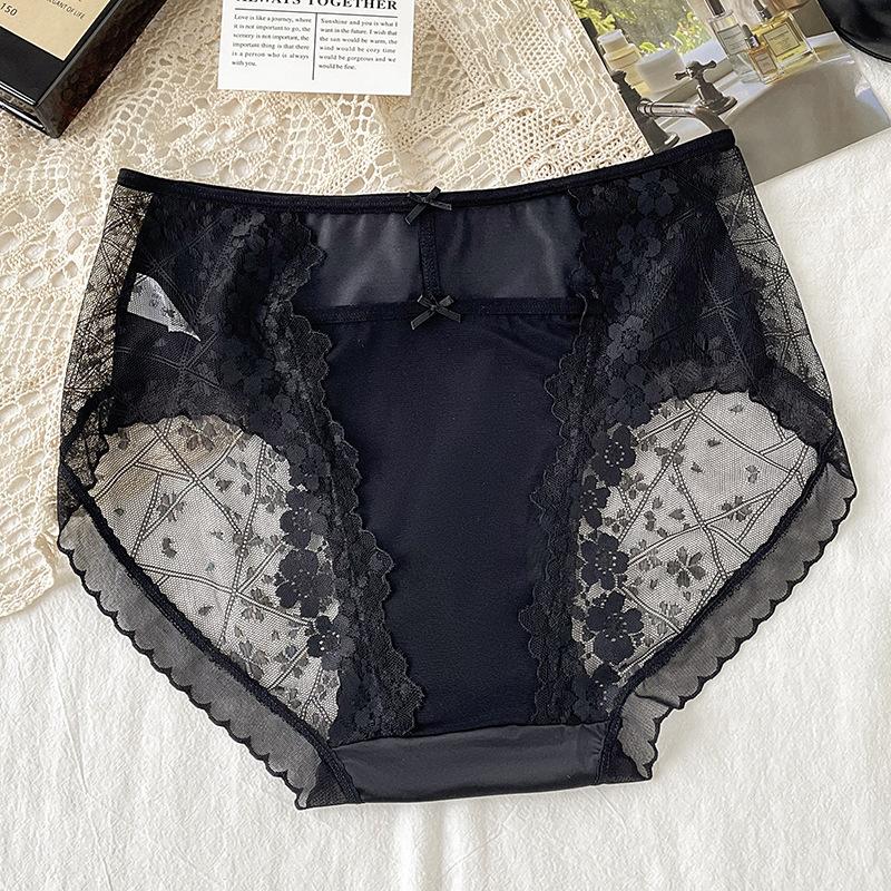 Women's Large Size Lace Comfortable Soft Hip Wrap Antibacterial Close Skin Underwear