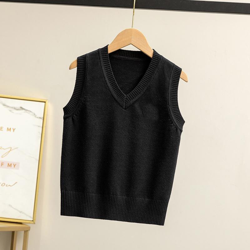Children's Knitted Vest: British Academy Style for School, Autumn/Winter