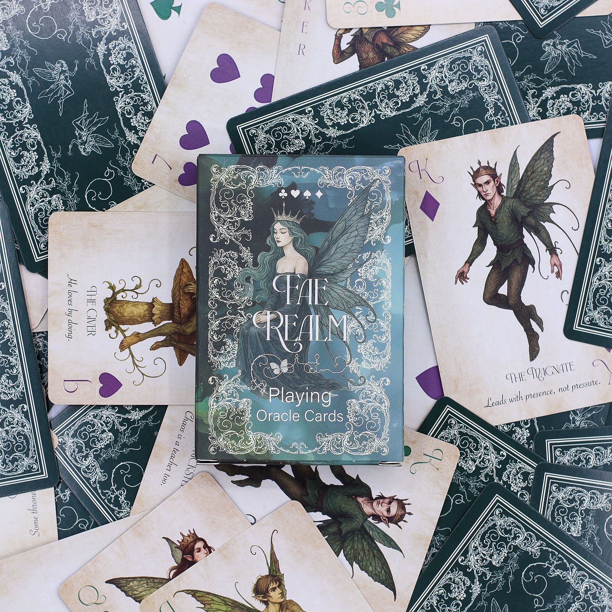 Shamtam 6X Fae Realm Playing & Oracle Cards – Fairy Theme