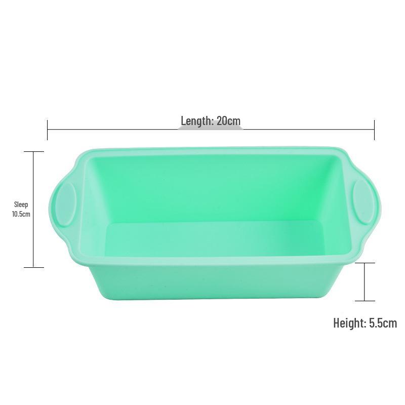 Heat-Resistant Silicone Baking Molds: Round & Rectangular for DIY Cake, Bread, and Toast