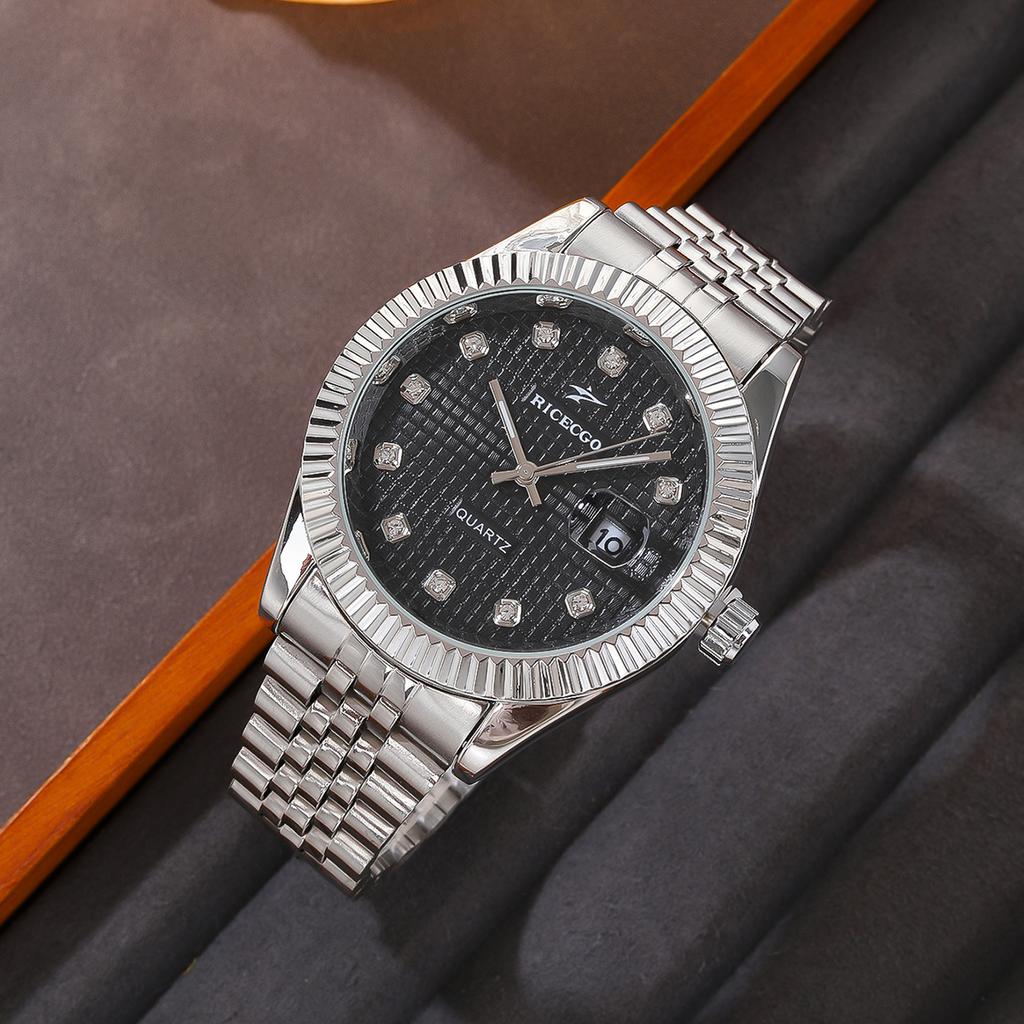 Classic Men's Quartz Watch High Quality Luxury Round Business Student Sport Wristwatch Relogio Stainless Steel Date Clock