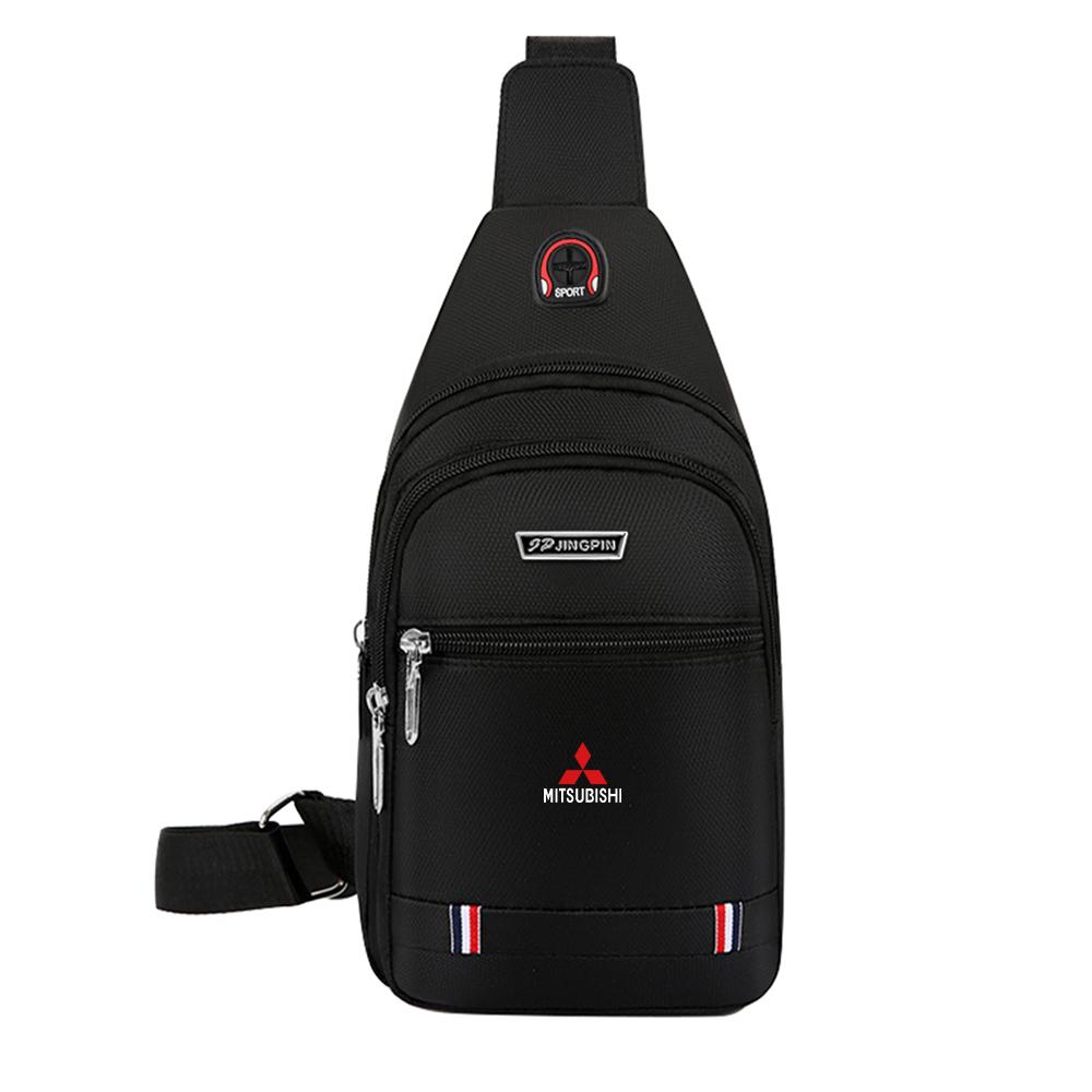 

1Pc Shoulder Bags Stylish Casual Men s Waist Packs Male Chest Bag For Mitsubishi Asx Lancer Pajero Outlander L200 Delica Eclipse