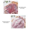 Waterproof Shower Cap Elastic Drawstring Double-Layer Water-Resistant Fabric Hair Protector Hair Care Bath Hat