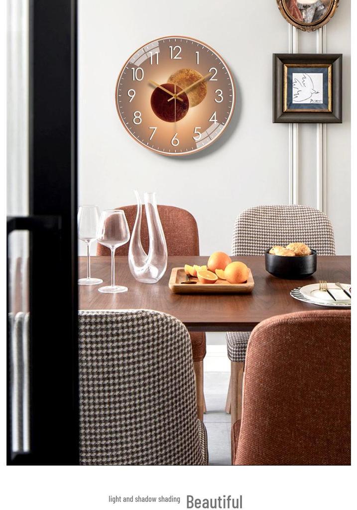 12-Inch Silent Wall Clock, Modern Home Decor for Living Room