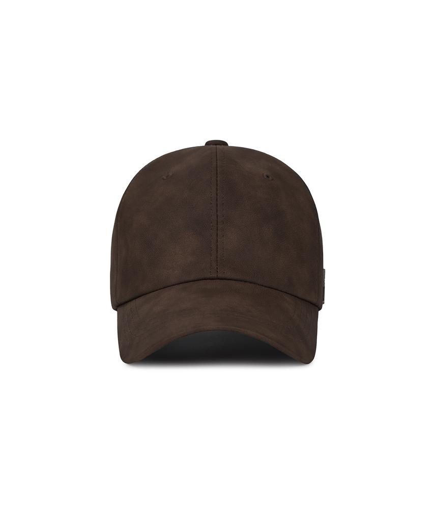 Bajal Va Studded Vegan Leather Ball Cap Brown