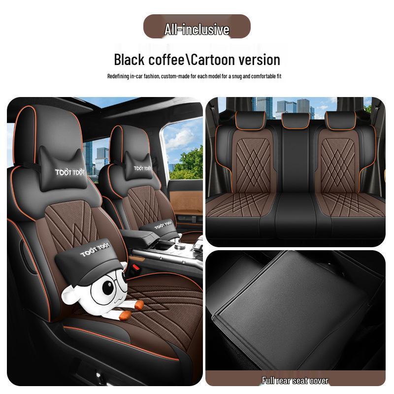 Jetour Shanhai T2 Full Leather Car Seat Cushion - Universal, All-Season Model