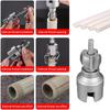 PVC Pipe Threader With 3 Dies 1/2" 3/4" 1" Thread Maker Tool Electric Drill Compatible Kit