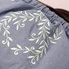 Kimono Cafe Granny Linen Embroidered Tote Summer Adult Bag, Bag, Handbag, Yukata, (Blue)