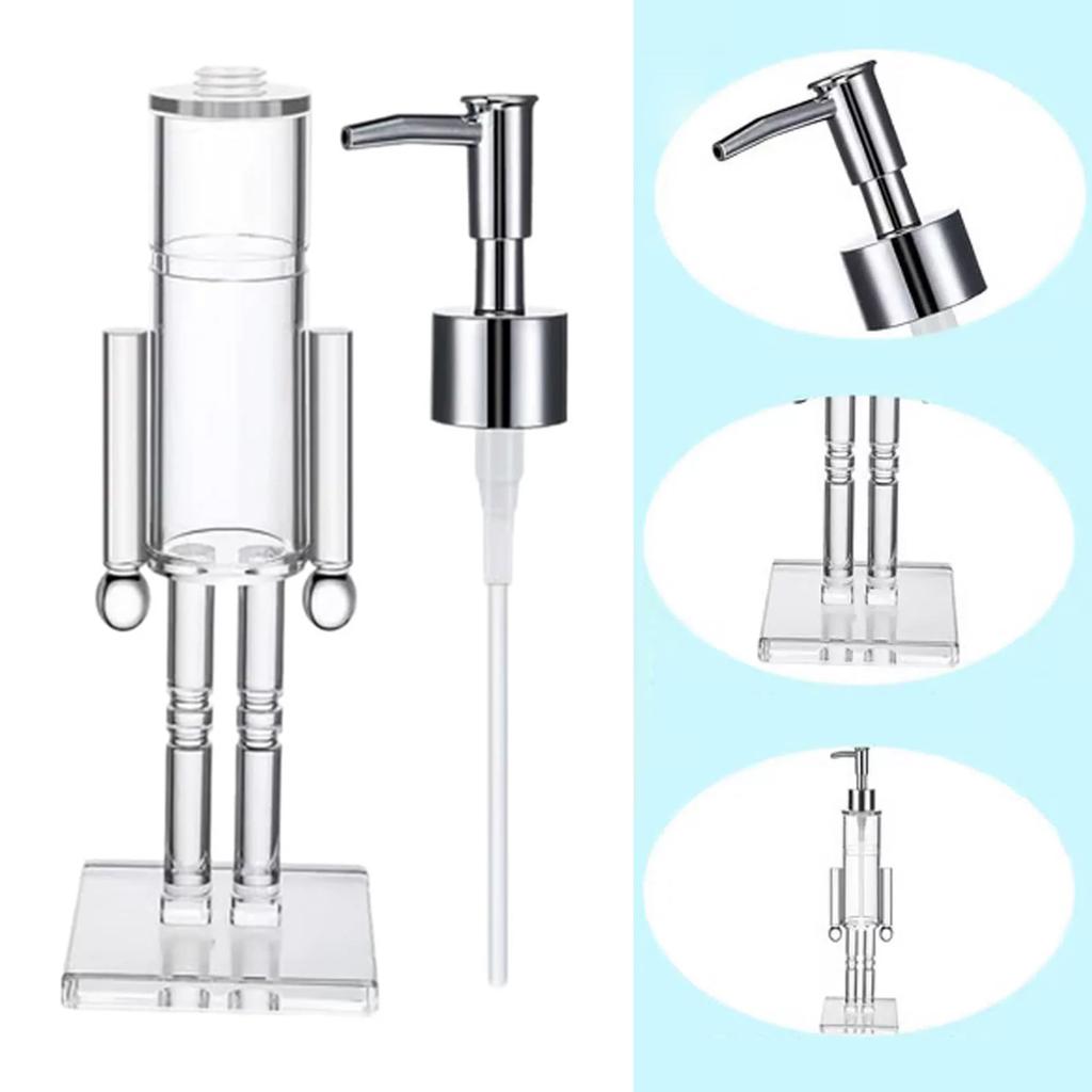 Refillable Christmas Hand Soap Bottle Acrylic Soap Dispenser Bathroom Lotion Dispenser for Home Kitchen Accessories Decor Gifts
