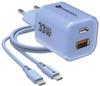 Forcell F-Energy GaN III VT-41 Charger 33W USB-C USB-A PD 3.0 QC 4.0 Blue