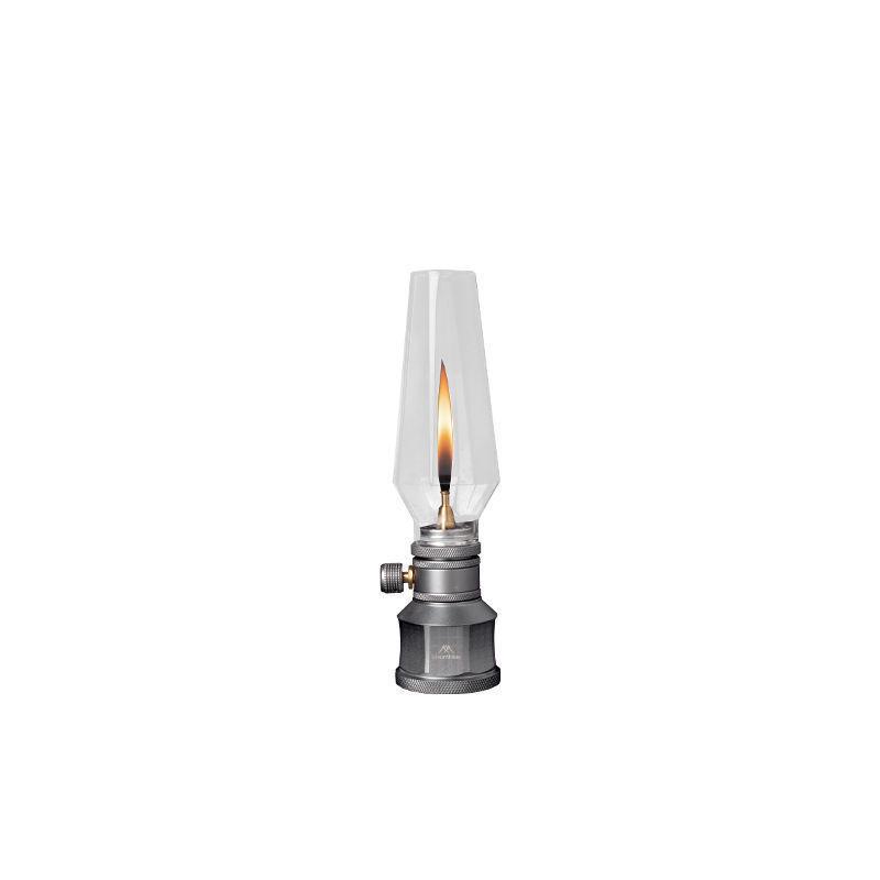 Octagonal Silver Small Gas Camping Lantern Set