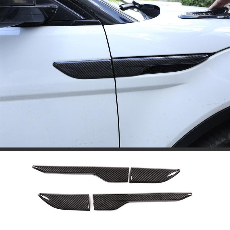 For Land Rover Range Rover Evoque 2011-2018 Car Carbon Fiber Interior Gear Shift Console Decoration Cover Stickers Accessories