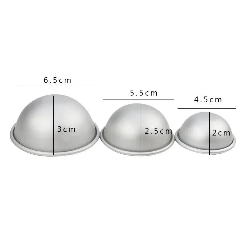 2025 Round Half Ball Sphere Shaped Aluminum Cake Pan Fondant Decorating Pastry Tools Cake Mold Cake Tins Baking Moulds Baking