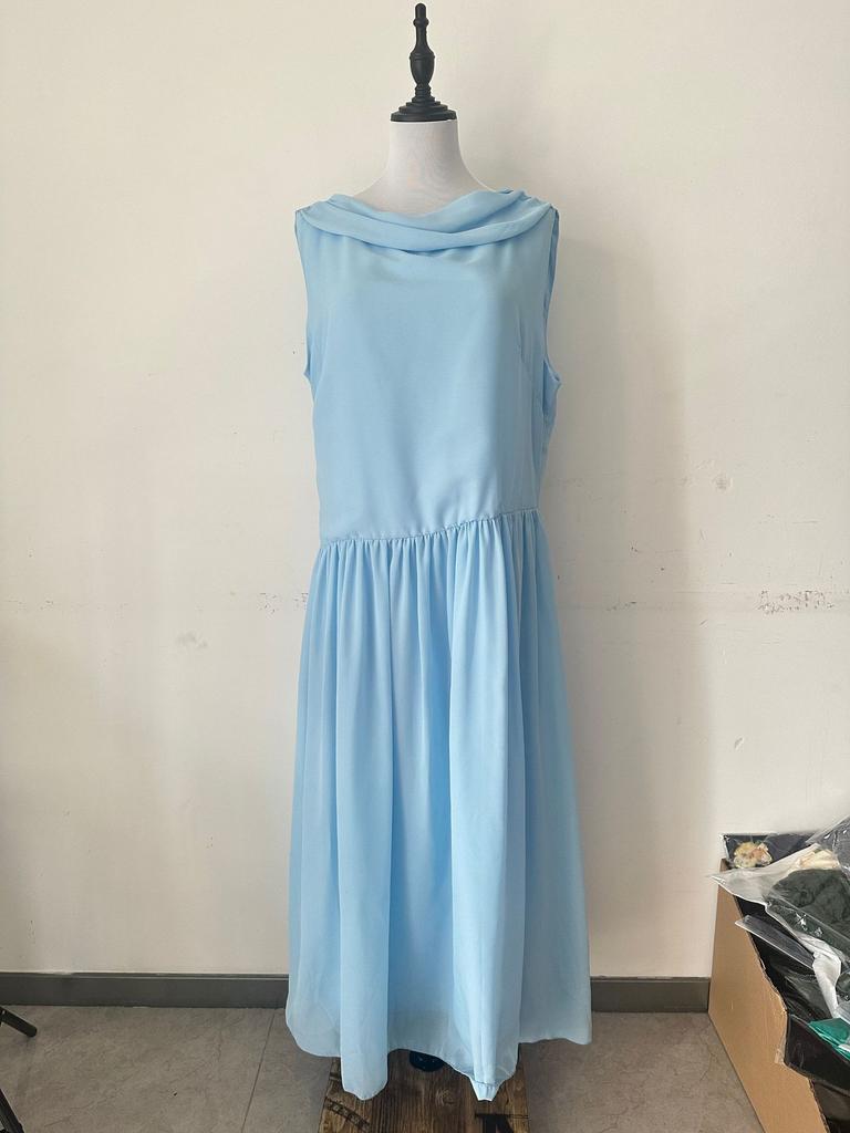 European and American Vacation Elegant Party Vacation Elegant Chiffon Dress New