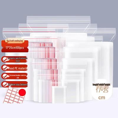 Churong Thick Transparent Self-Sealing Bags
