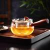 Heat-Resistant Glass Tea Pot Set with Long Handles and Convenient, Filterable Puer Kettle for Coffee and Tea - 156 C, High Quali