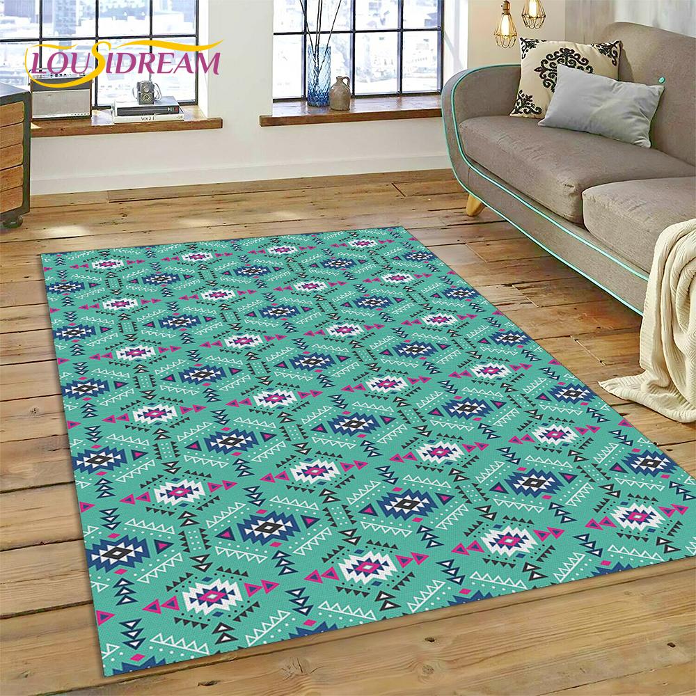 Bohemia Nordic Celts Turkish Series Carpet Rug for Home Living Room Bedroom Sofa Doormat Decor,kid Area Rug Non-slip Floor Mat
