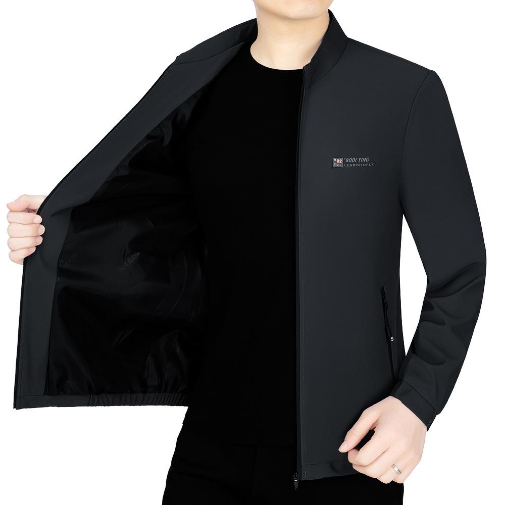 2023 Men's Spring/Autumn Business Casual Stand Collar Jacket