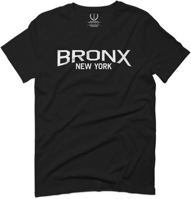 Bronx New York Grafik schwarzes T-Shirt