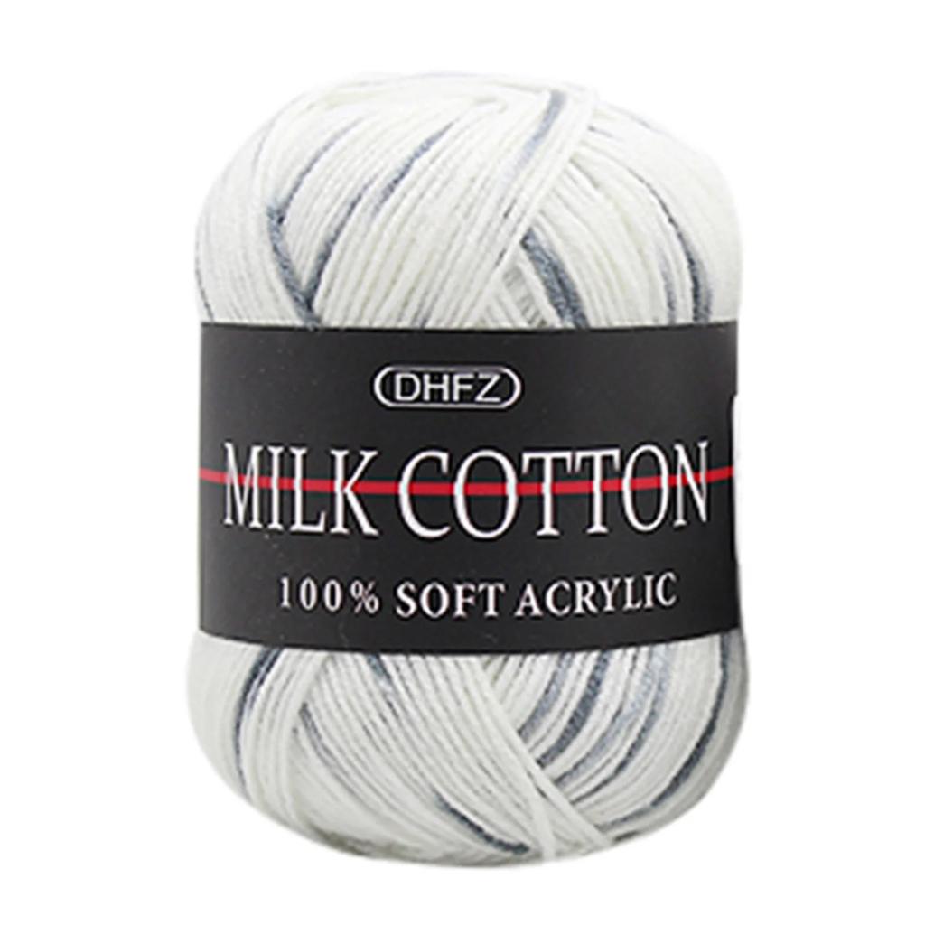 Colorful Hand Knitting 50g Knitting Crochet Milk Soft Baby Cotton Wool Yarn