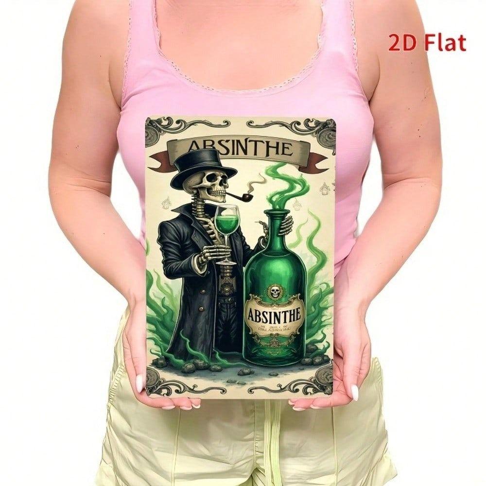 Vintage Metallschild Kunst 20x30cm Blechbild Wanddekor