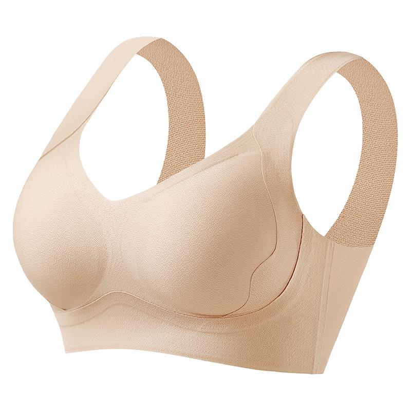 Women's Spring and Summer Small Chest Gathers To Prevent Sag and Pull No Underwire Vest Type No Trace Underwear