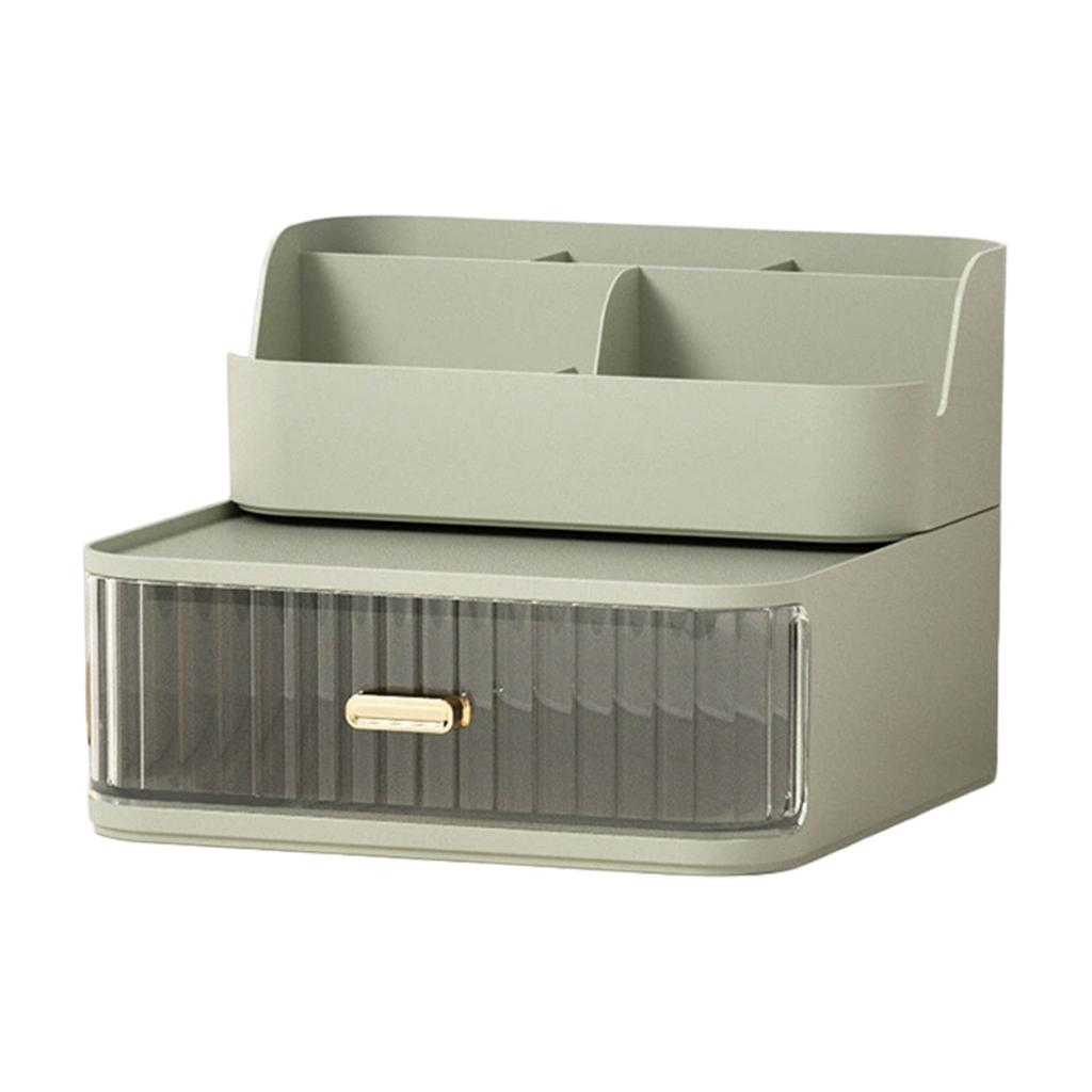 Drawer Style Stationery Cosmetic Organizer Plastic Storage Box For Office Dorm Desk