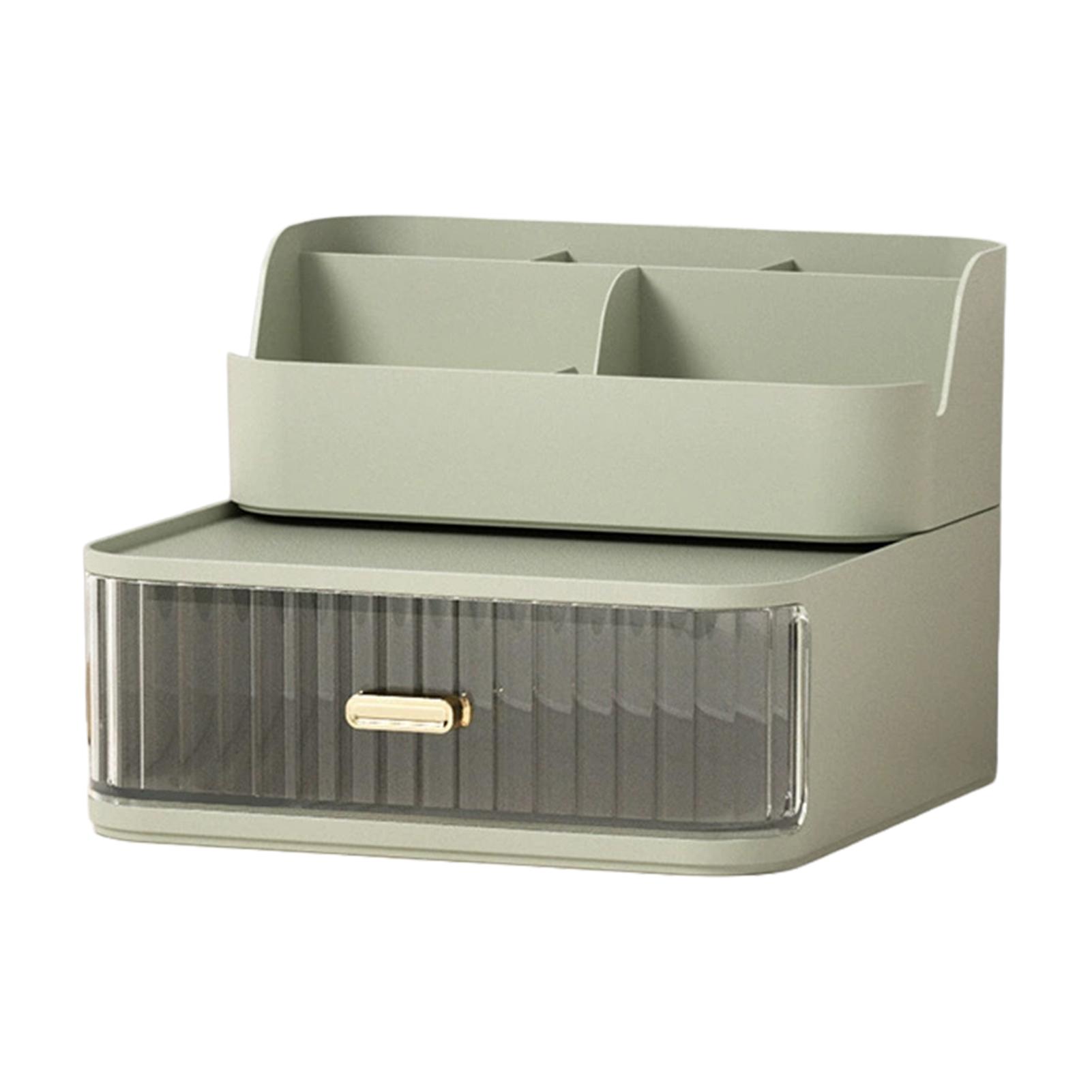 

Drawer Style Stationery Cosmetic Organizer Plastic Storage Box For Office Dorm Desk