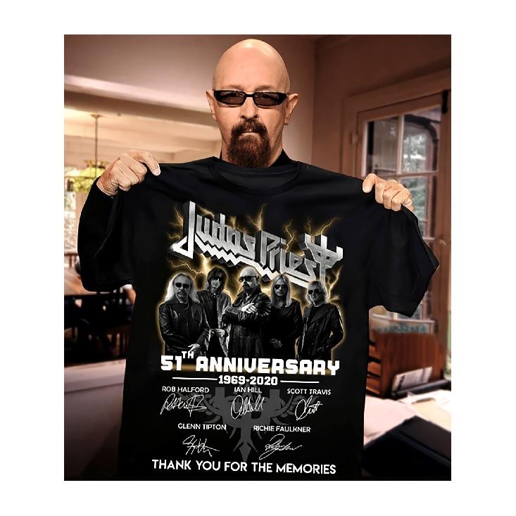 Jude Saints Band 51St Anniversary Commemorative T Shirt 1970 2024 Collectible Includes Photos And Logo Retro Music Merchandise Tribute To The