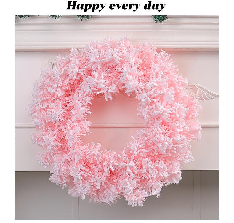 Cherry Blossom Pink Christmas Wreath - Pink Door Hanger Decoration