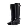Height-increasing and thin locomotive boots women's fashion rain boots long tube water shoes waterproof and non-slip high tube rain shoes Martin boots