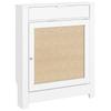 Radiator Cover with Fold-Down Cabinet 78 x 19 x 95.5 cm White