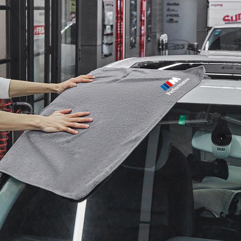 Auto Interior Cleaning Rag Double-Sided Suede Coral Velvet Car Wash Towels For BMW M E46 E90 E60 F30 E39 E36 F10 E34 E38 E92