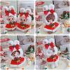 Baby Clothes for Christmas Cape Rabbit Christmas Hat Sitting Party Vinyl Pendant