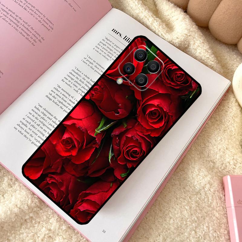 

Bright Red Rose Flowers Case For Samsung Galaxy M11 M12 M13 M14 M15 M06 M16 M36 M56 M31 M53 M32 M52 M35 M55 M34 M54 Samsung M22