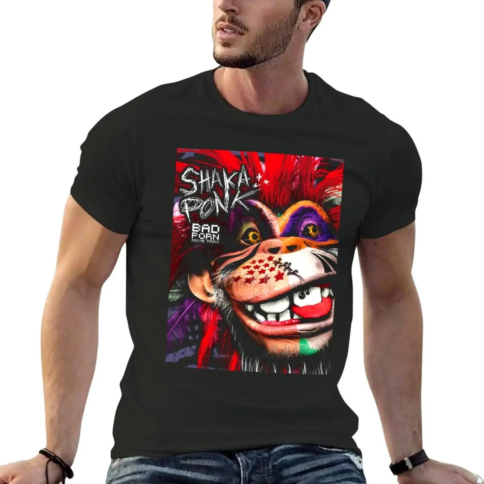 

New shaka ponk pixel ape T-Shirt shirts graphic tees Short sleeve sweat shirts, men XXXXXL чорний