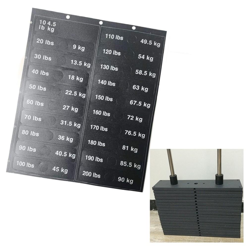 Gym-Weight Stickers Weight-Stickers Fitness Equipment Gym Number Stickers