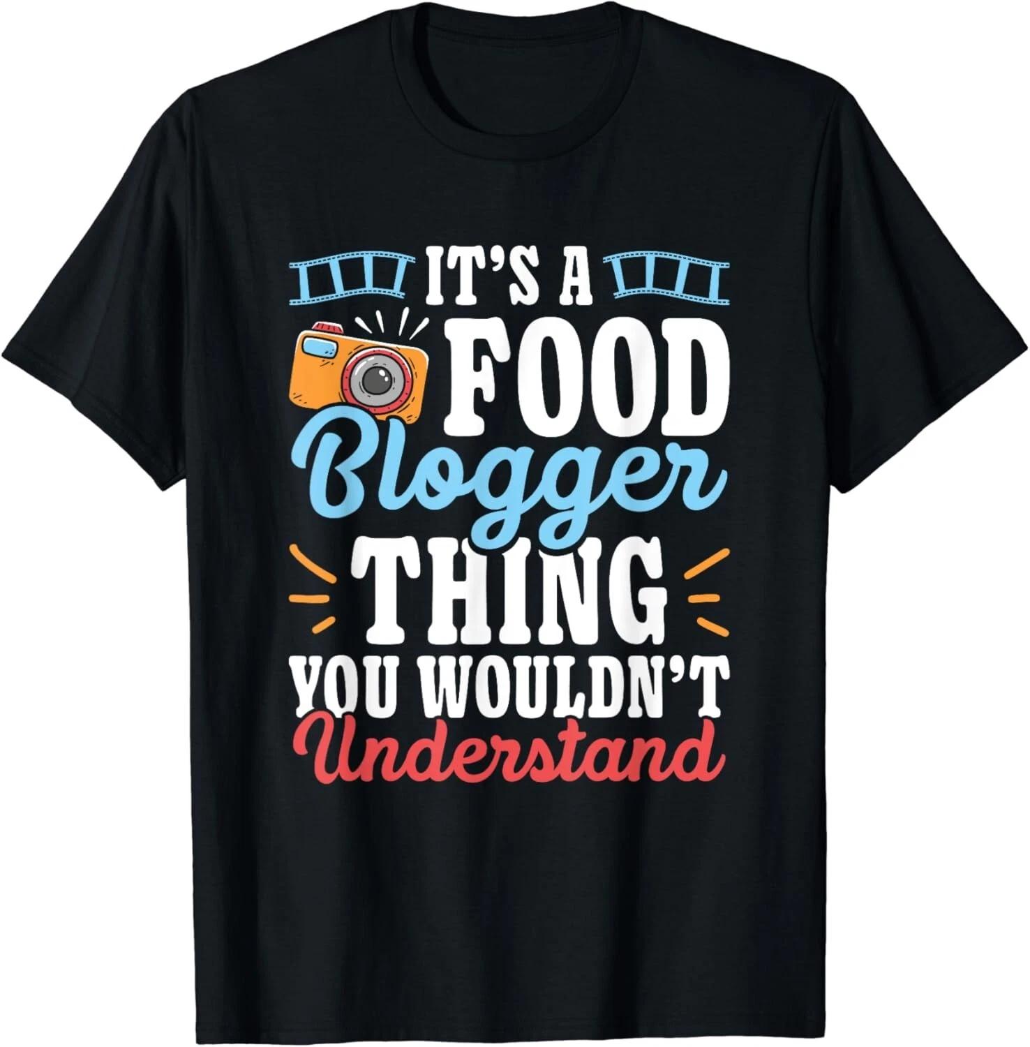 Blogging Vlogging Blog Traveler Food Blogger Gift Unisex T-Shirt L