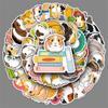 51Sheets Cute Cartoon Guinea Pig Graffiti Sticker Kawaii Aesthetic Stickers Laptop Notebook Suitcase Cup Diy Decoration Stickers