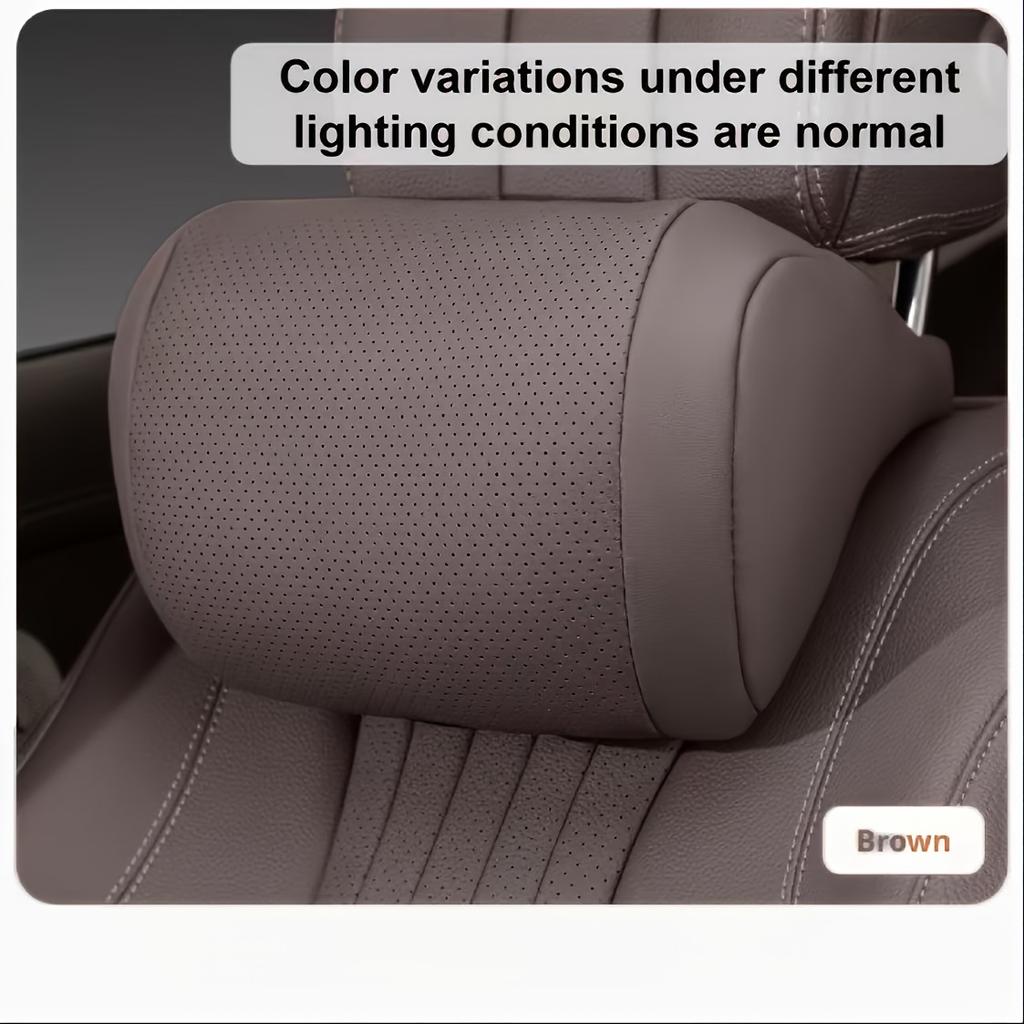 1pc Car Headrest Pillow - Ultra-Soft Breathable Design with Pressure Relief, Fit for Most Vehicles, Durable Premium Material for Long Drives