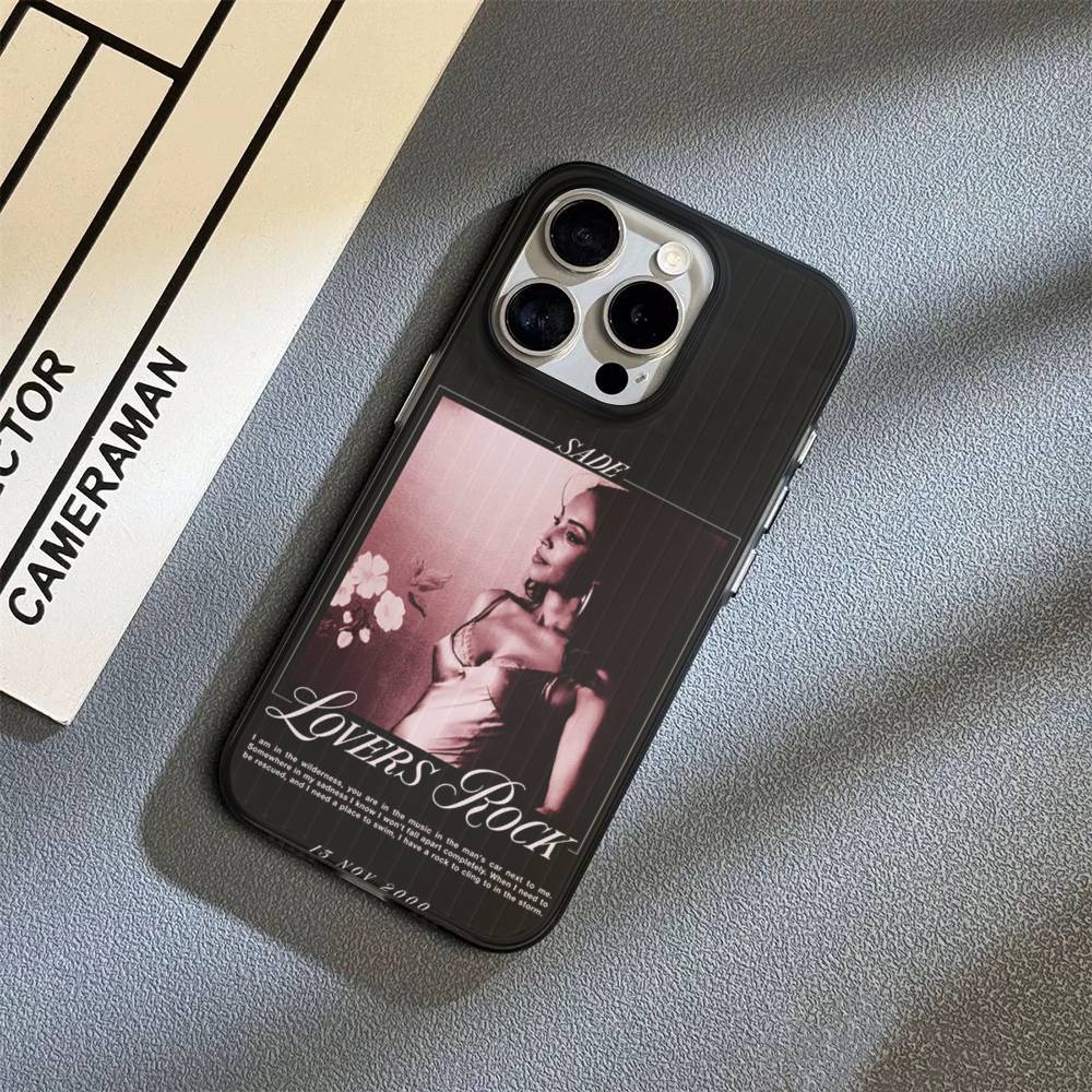 Singer Sade Adu Phone Case For IPhone 11 12 13 14 15 16 17 Pro Max PLUS Pro Wave Corrugated Silicone Case